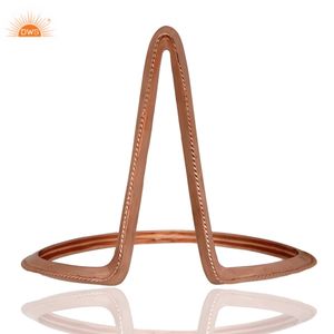 Designer Sterling Silver Handmade Jewelry Manufacturer <b>Rose</b> <b>Gold</b> Plated Classic <b>Bangle</b> Jewelry Wholesaler - Product Image 3