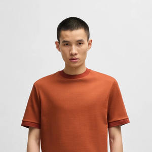 เสื้อยืดผู้ชายผ้าฝ้ายระบายอากาศและเป็นมิตรกับสิ่งแวดล้อมทำตามสั่ง - Product Image 1