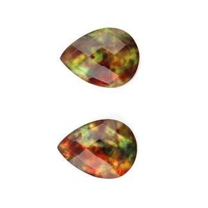 Cuarzo amolita creado en laboratorio, 12x16mm, pera facetada y forma de lágrima, hermosas piedras preciosas de Briolette sueltas brillantes para la fabricación de joyas - Product Image 2