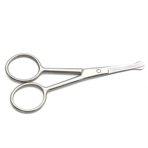 Ciseaux à sourcils en acier inoxydable, Mini ciseaux à cuticules de manucure pour sourcils cils visage cheveux ongles - Product Image 6