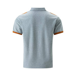 Haute qualité à manches courtes affaires Golf polos respirant été Polyester tissu brodé hommes polos bouton - Product Image 6