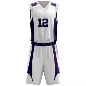 Sublimación personalizada Baloncesto Jersey Equipo Uniforme Conjunto Transpirable Ropa de baloncesto Camisas y uniformes de baloncesto reversibles cortos - Product Image 1