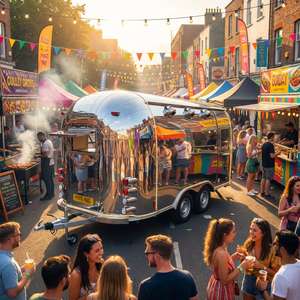 Chariot de restauration rapide mobile en acier inoxydable, remorque de camping-car, camion de restauration de hot-dogs, caravane de restauration à vendre - Product Image 4