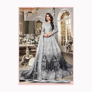 Diseñador indio Banarsi Bridal Lehengas Nuevo estilo Lehenga Choli para mujeres Fiesta Vestido de novia - Product Image 1