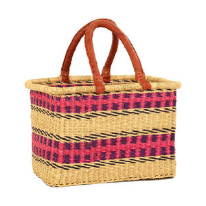 Sacs en jonc de mer personnalisés avec taille de logo, panier de sac en herbe de mer écologique pour produit de tissage - Product Image 5