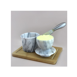 Marble Butter Box with Metal Knife Premium Quality Customized Shape <b>Cheese</b> <b>Storage</b> <b>Container</b> for Restaurant Usage - Product Image 4