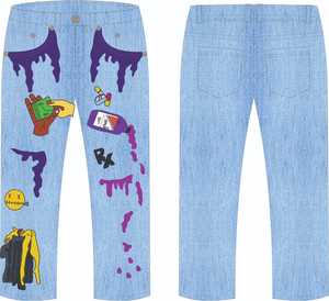 Pantalones vaqueros personalizados de alta calidad para hombre con logotipo personalizado - Product Image 2