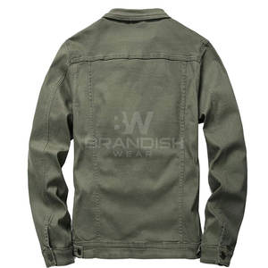 Chaqueta vaquera para hombre de diseño personalizado de alta calidad, servicio OEM, chaqueta de invierno de material duradero transpirable - Product Image 2