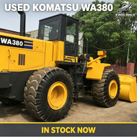 Komatsu WA380 Radlader 18 Tonnen Mittelgroßer Frontlader SAA6D107E1 Motor Gebrauchter Japanischer Bau-Radlader Lagerbestand
