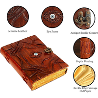 Livre de sorts en cuir Hocus Pocus hanté, Grimoire gothique réaliste avec œil maléfique, Journal de lecture classique, Livre d'ombres pour Halloween