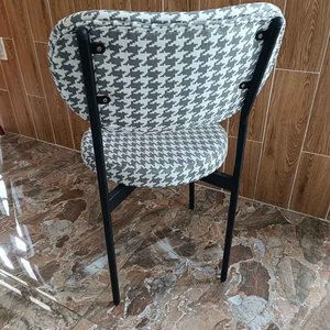 Modern Home & Restaurant <b>Dining</b> <b>Chair</b> with Fabric Upholstery & Iron Frame GA68036 - Product Image 6