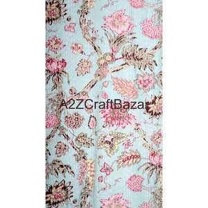 Chaqueta Kimono con Cuello en V, Estilo Kantha Floral, Hecha a Mano, Suave y Lujosa, 100% Algodón, Corta, para Primavera, Invierno, Fiestas - Product Image 4