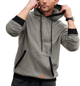 Jersey de manga larga para hombre, sudaderas con capucha, camisetas de gimnasio con capucha de Color sólido, Camiseta deportiva activa de secado rápido para correr - Product Image 5