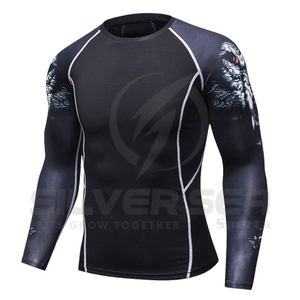 Chemise de compression à manches longues, taille XL, en polyester, haute élasticité, écologique, respirante, séchage rapide, pour entraînement - Product Image 5