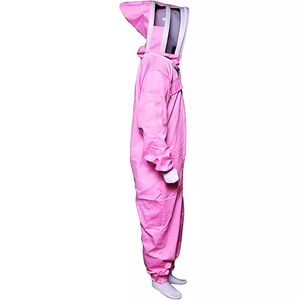 Traje de Apicultura de Algodón Transpirable Rosa con Protección Corporal Completa y Velo para la Cabeza, Ropa de Seguridad para Apicultores - Product Image 3