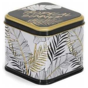 Boîte carrée d'été tropicale de 90x90x80mm avec couvercle coulissant Capacité de 0.6 L pour organisateurs de bijoux - Product Image 3