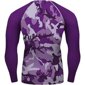 T-shirts de protection respirants à manches longues personnalisés pour hommes, design sublimé pour le surf et la chasse, vêtements d'extérieur avec logo frontal - Product Image 2