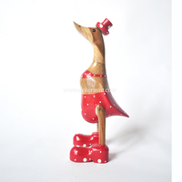 Figurine de canard en bambou faite à la main, durable, art moderne, design unique, décoration écologique pour la maison, idéale pour les cadeaux ou le salon