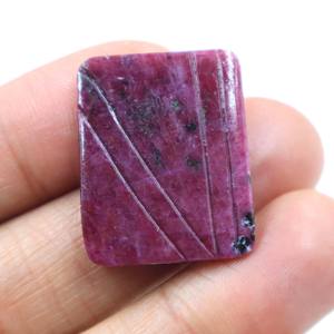 Rubis rouge naturel sculpté en cabochon, pierre précieuse, rubis sculpté à la main, pierre lisse, fournisseur en gros pour bijoux - Product Image 3