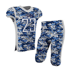 Uniforme de football américain personnalisé, matériel de broderie en sergé par sublimation pour jeunes, imprimé - Product Image 4