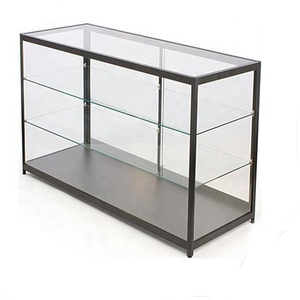China Manufacture Glass Luxury Lighting Vitrine Glass <strong>Corner</strong> Showcase Glass <strong>Display</strong> <strong>Cabinet</strong> - Product Image 3