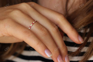 Gran oferta 2024, joyería de diamantes certificada IGI a la moda, diseño elegante y delicado, banda de boda para mujer, anillos de estilo de lujo para la nueva temporada - Product Image 3