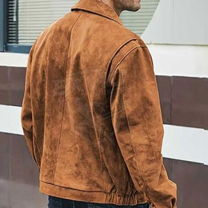 En stock, fabriqué au Pakistan, veste bomber en cuir pour homme, vêtements décontractés, prix bas, veste d'hiver pour homme en vente - Product Image 3