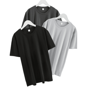 เสื้อยืดแขนสั้นสำหรับทุกเพศ180กรัมคอกลมผ้าฝ้าย100% พิมพ์ลายดิจิตอลสไตล์ตัวอักษรสำหรับผู้ชาย" - Product Image 2