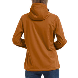 Soft Shell Jacket Windproof Insulated Fashionable Thickened Full Zip Soft Shell Jacket With Hood Breathable Quilted <b>Winter</b> - Product Image 2