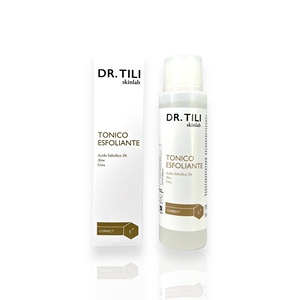 Tónico Exfoliante Dr. Tili con Ácido Salicílico y Aloe Vera 150ml, Líquido de Lujo para el Cuidado Facial de Piel Propensa al Acné, para Adultos, Hecho en Italia - Product Image 1
