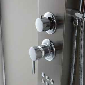 Panel de Ducha de Acero Inoxidable 304 Cepillado de 125 cm, Conjunto de Baño con Hidromasaje - Product Image 5