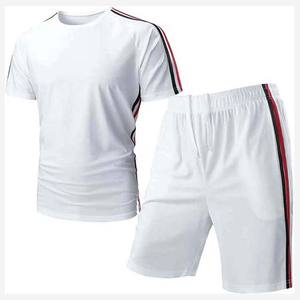 OEM Custom <b>T</b> <b>Shirts</b> and Shorts Sets <b>for</b> <b>Men's</b> Clothing Summer Two Piece Set Cotton Short Sleeve Tracksuit Customized Logo Design - Product Image 1
