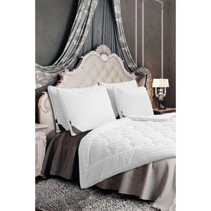 Edredón Blanco de Lujo Varol Majesti, Tamaño King, Bordado a Mano, Edredón Kantha de Verano, Relleno de Microfibra, Transpirable, Cubrecama - Product Image 2