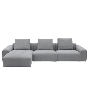 Bosa Lux Adjustable Chaise <b>Sofa</b> Set Corner Living Room Furniture with Sponge Filling for Home Apartment - Product Image 2