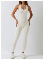 Nouvelle combinaison de sport sans couture pour femme, dos nu, douce, pour fitness, gym, exercice, yoga, entraînement