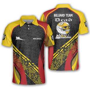 T-shirts de bowling d'équipe de maillots de bowling de sublimation personnalisés en gros avec logo uniformes légers en polyester évacuant l'humidité - Product Image 6
