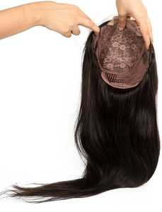 Extensions de cheveux humains vierges Remy 100% naturelles, qualité supérieure, cuticules intactes, volume naturel, lisses et ondulées, pour une tête entière - Product Image 4