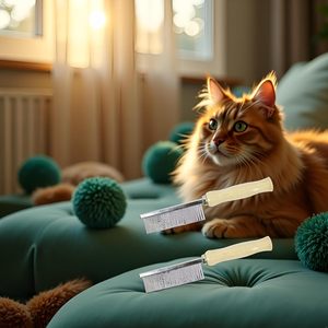 2 peines de acero inoxidable con dientes de púas para el cuidado de mascotas, cepillo para pelo de gatos y perros de pelo largo con mango de madera, diseño simple y seguro - Product Image 6