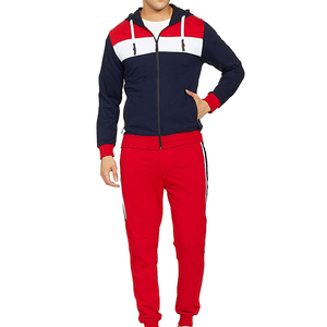 Survêtement à capuche deux pièces pour hommes de qualité supérieure en gros vêtements de sport à motif solide pour ensemble de survêtements d'hiver - Product Image 1