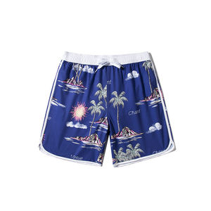 Pantalones cortos deportivos para correr atléticos de poliéster ecológicos sólidos con logotipo personalizado OEM pantalones cortos de tabla transpirables de secado rápido cintura media - Product Image 1