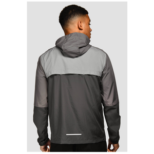 Logo personnalisé OEM Veste et pantalon coupe-vent en nylon blanc à capuche tissé pour l'hiver Ensemble deux pièces survêtement pour hommes - Product Image 2