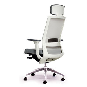 Silla de Oficina Ergonómica Active-T01 con Reposacabezas Ajustable, de Alta Gama HOGVP045-Cromo, Tapizada en Cuero PU para Uso en Hogar, Oficina y Hospital - Product Image 2