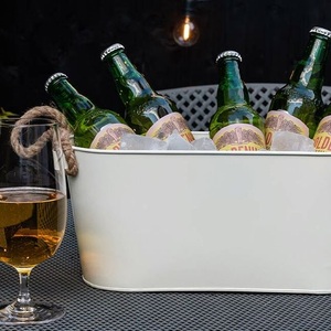 Seau à vin design vintage, refroidisseur à vin gravé en cuivre de qualité supérieure pour la maison, bol à champagne décoratif - Product Image 3