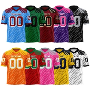 เครื่องแบบทีมฟุตบอลเสื้อยืดผู้ชายเสื้อผ้าปรับแต่งชื่อเสื้อกีฬาพิมพ์ลายรักบี้กราฟฟิตีสี - Product Image 1