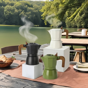 Hợp kim nhôm Moka nồi <span class=keywords><strong>espresso</strong></span> maker Cổ Điển Ý Stovetop coffeemaker cho nhà bếp sử dụng ngoài trời - Product Image 3