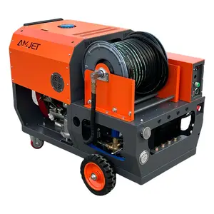 Sewer jet cleaning 3000psi 37HP gasoline engine unblocking 600mm pipeline dual cylinder engine gasoline engine