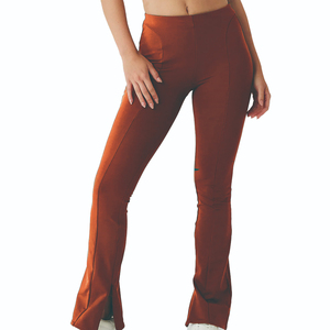 Leggings acampanados de cintura alta para mujer con longitud 7/8 y ajuste esculpido más cremallera 2026 - Product Image 4