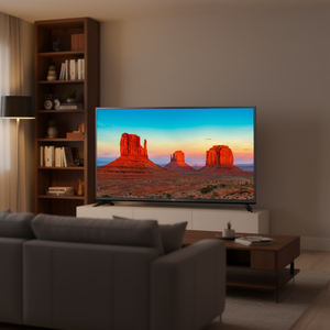 Téléviseur intelligent LED 4K UHD de 55 pouces haute performance, écran HDR haute clarté, connectivité sans fil - Product Image 1