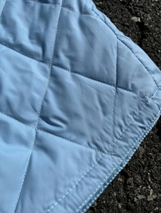 Shorts d'hiver décontractés unisexes personnalisés en gros jusqu'à 6XL Bleu ciel avec motif uni rembourrage isolant doux poches taille mi-haute - Product Image 5