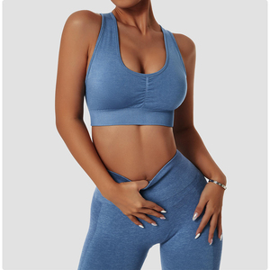 Vente flash - Ensemble de sport pour femme, short taille haute et soutien-gorge, design unique, multicolores, en spandex/nylon respirant - Product Image 3